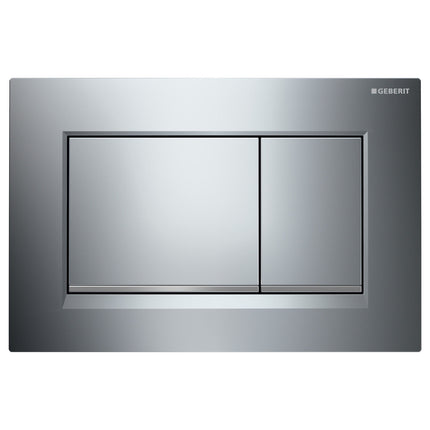 Fienza Geberit Sigma 30 Rectangular Button Flush Plate, 3 Colours , Chrome
