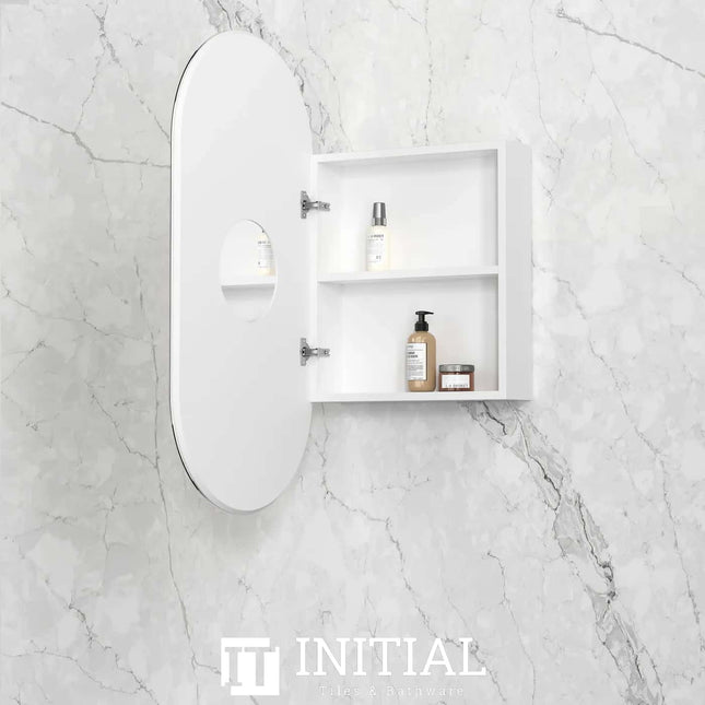 Otti Noosa Matte White Wall Mounted Shaving Cabinet 900x450x116mm , Default Title