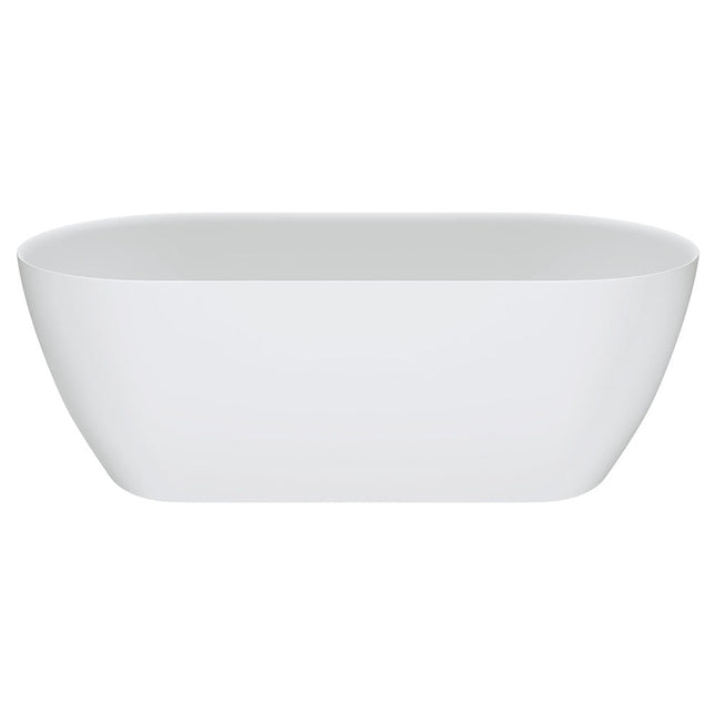 Fienza Kaya 1700 Lightweight Resin Stone Bathtub, Matte White ,