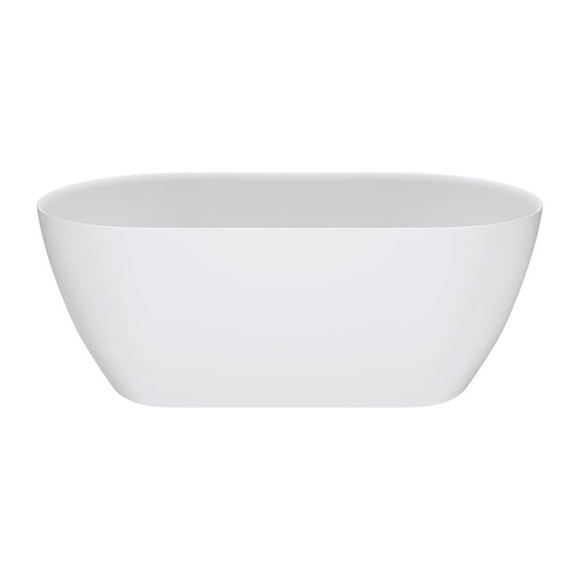Fienza Kaya 1500 Lightweight Resin Stone Bathtub, Matte White ,