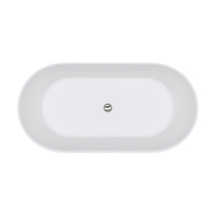 Fienza Kaya 1500 Lightweight Resin Stone Bathtub, Matte White ,
