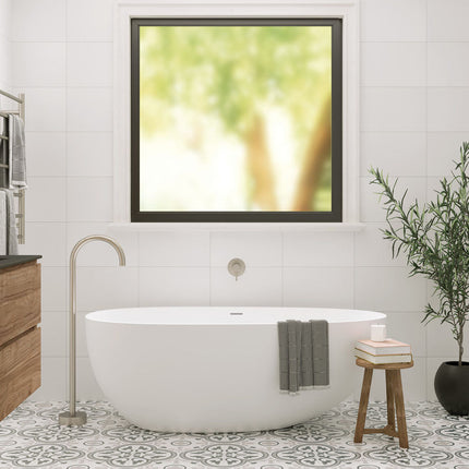Fienza Bahama 1500 Freestanding Stone Bathtub, Matte White ,