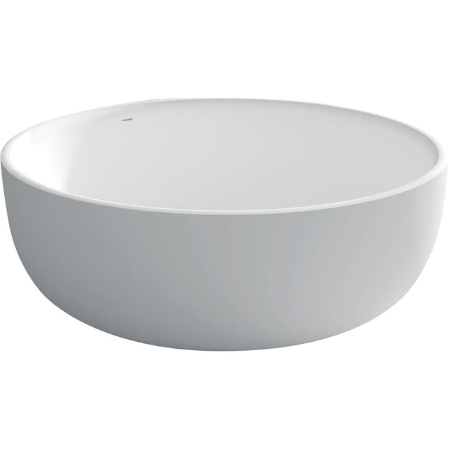 Fienza Shinto 1350 Freestanding Solid Surface Bathtub, Matte White ,