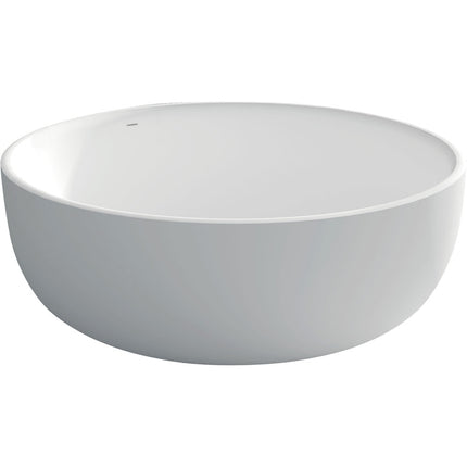 Fienza Shinto 1350 Freestanding Solid Surface Bathtub, Matte White ,