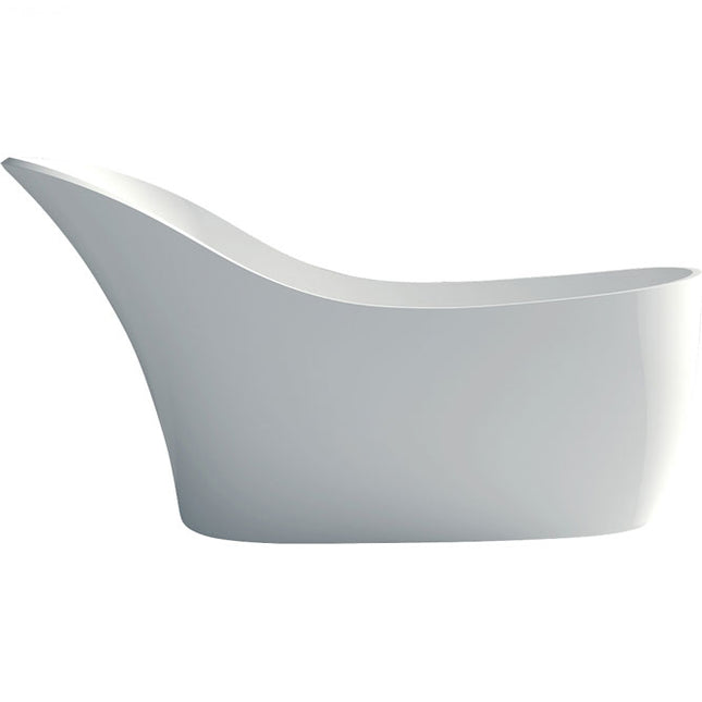 Fienza La Vida 1690 Freestanding Solid Surface Bathtub, Matte White ,