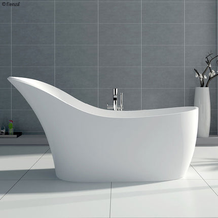 Fienza La Vida 1690 Freestanding Solid Surface Bathtub, Matte White ,