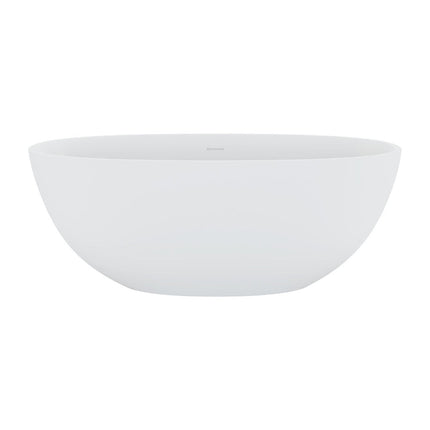 Fienza Sasso 1550 Freestanding Solid Surface Bathtub, Matte White ,