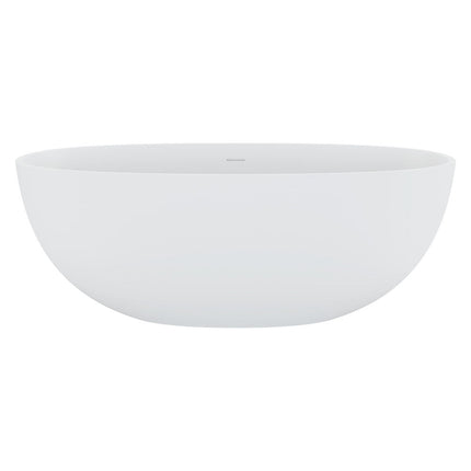 Fienza Sasso 1650 Freestanding Solid Surface Bathtub, Matte White ,