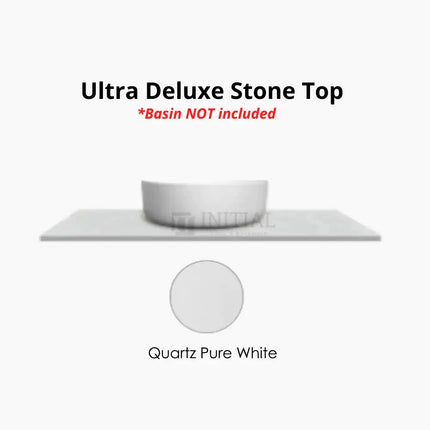 Otti Bruno Series Wall Hung Vanity with 2 Drawers Soft Close Doors Black Oak 600W X 550H X 460D , With Above Counter Ultra Deluxe - Pure White None