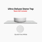 With Ultra Deluxe Top - Pure White