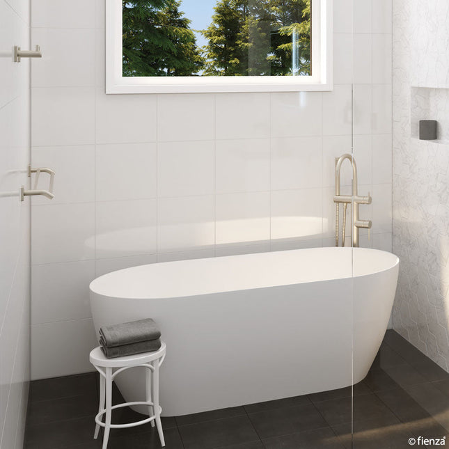 Fienza Sansa 452mm Brushed Nickel Shower Shelf ,