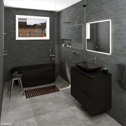 Fienza Sansa 452mm Gun Metal Shower Shelf ,