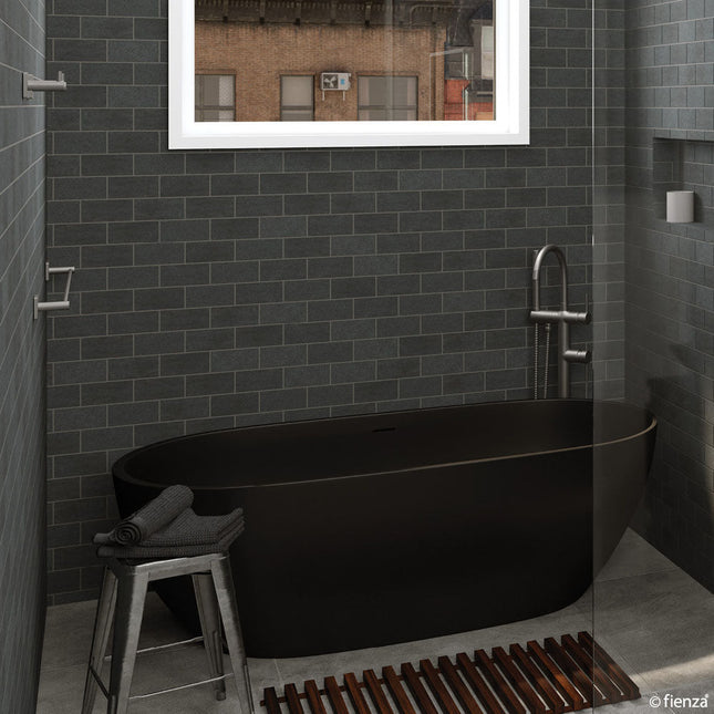 Fienza Sansa 452mm Gun Metal Shower Shelf ,