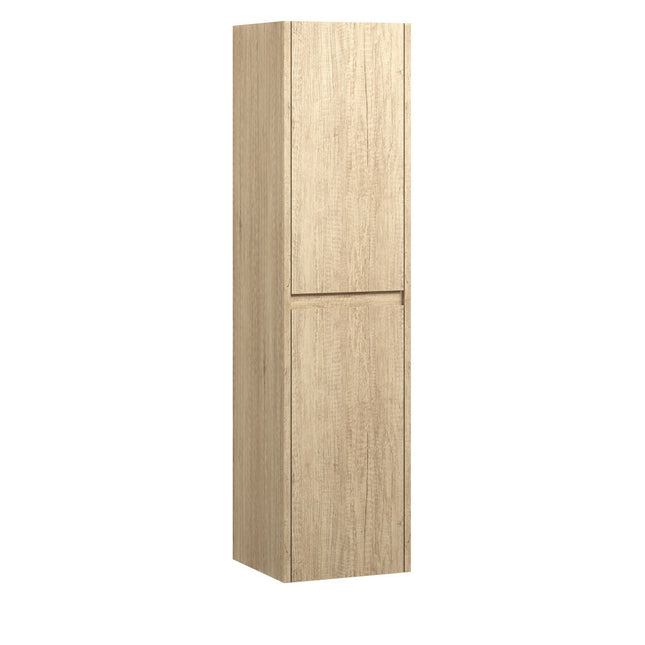 Fienza Edge Scandi Oak Wall Hung Tallboy Cabinet ,