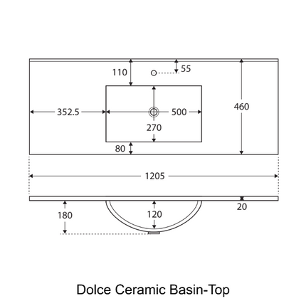 Fienza UniCab 1200 Gloss White Cabinet on Legs, Solid Doors ,