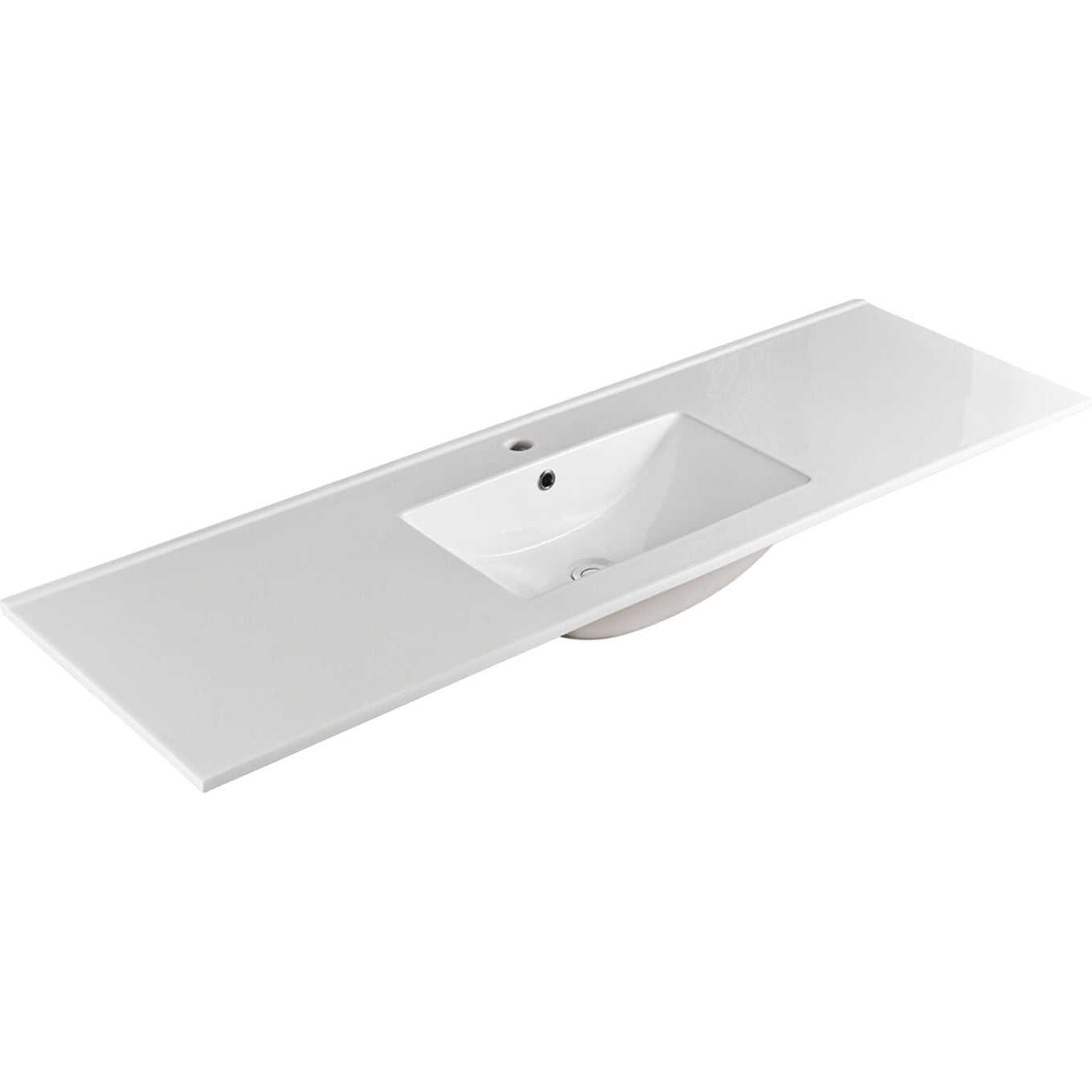 Fienza Dolce Ceramic Gloss White Basin Top, 1500mm, Single Bowl ,