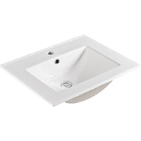 Fienza Dolce Ceramic Gloss White Basin Top, 600mm ,