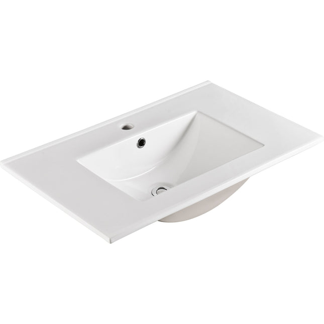 Fienza Dolce Ceramic Gloss White Basin Top, 750mm ,