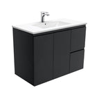 With Moulded Basin-Top - Dolce Ceramic / Right Hand Drawer
