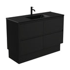 With Moulded Basin-Top - Dolce Matte Black Ceramic