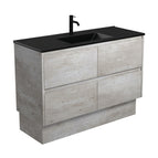With Moulded Basin-Top - Dolce Matte Black Ceramic