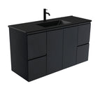 With Moulded Basin-Top - Dolce Matte Black Ceramic