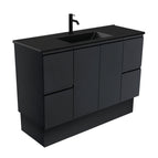 With Moulded Basin-Top - Dolce Matte Black Ceramic