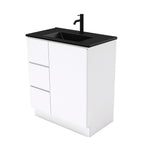 With Moulded Basin-Top - Dolce Matte Black Ceramic