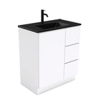 With Moulded Basin-Top - Dolce Matte Black Ceramic / Right Hand Drawer