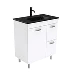 With Moulded Basin-Top - Dolce Matte Black Ceramic