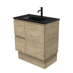 With Moulded Basin-Top - Dolce Matte Black Ceramic