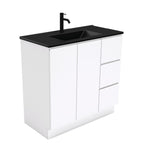 With Moulded Basin-Top - Dolce Matte Black Ceramic / Right Hand Drawer