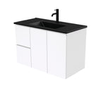 With Moulded Basin-Top - Dolce Matte Black Ceramic