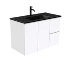 With Moulded Basin-Top - Dolce Matte Black Ceramic / Right Hand Drawer