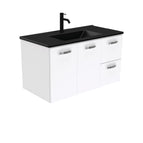 With Moulded Basin-Top - Dolce Matte Black Ceramic / Right Hand Drawer