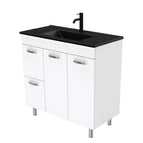 With Moulded Basin-Top - Dolce Matte Black Ceramic