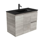 With Moulded Basin-Top - Dolce Matte Black Ceramic / Right Hand Drawer
