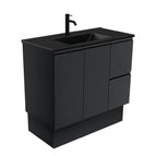 With Moulded Basin-Top - Dolce Matte Black Ceramic / Right Hand Drawer