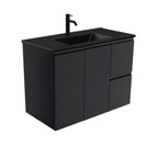 With Moulded Basin-Top - Dolce Matte Black Ceramic / Right Hand Drawer