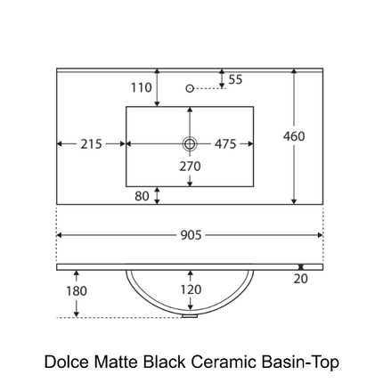 Fienza Fingerpull Satin White 900 Wall Hung Cabinet, Solid Doors ,
