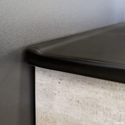 Fienza Dolce Ceramic Matte Black Basin Top, 750mm ,