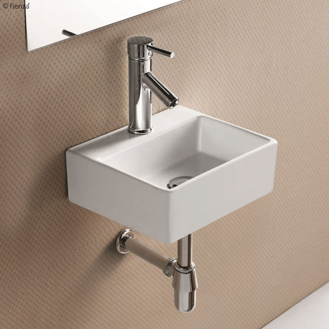 Fienza Modena Baby Gloss White Above Counter Basin ,