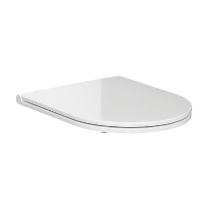 Fienza Slim Toilet Seat, Gloss White ,