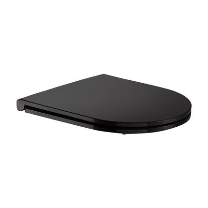 Fienza Slim Toilet Seat, Matte Black ,