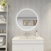 Round 3 Color Lighting Touch Free LED Mirror 750 ,