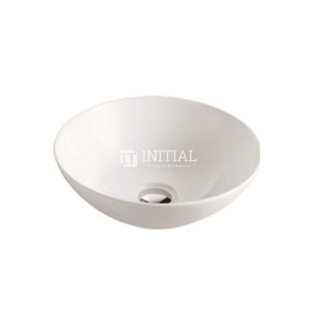 Gloss Round Ultra Slim Above Counter Basin White 405X405X115 ,