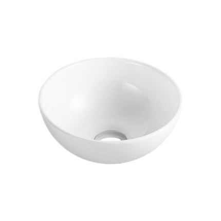 Gloss Round Above Counter Basin White 280X280X120 ,