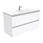 With Moulded Basin-Top - Vanessa Poly-Marble