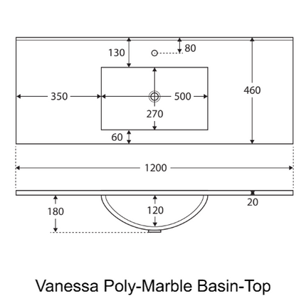 Fienza Edge Industrial 1200 Cabinet on Kickboard, Solid Doors, Bevelled Edge ,