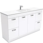 With Moulded Basin-Top - Vanessa Poly-Marble